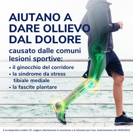 Dr. Scholl's Solette RUN con funzione ammortizzante per la corsa, Aiutano a ridurre ed alleviare il dolore alle ginocchia e quello causato da periostite tibiale, fascite plantare, misura 40-47.5