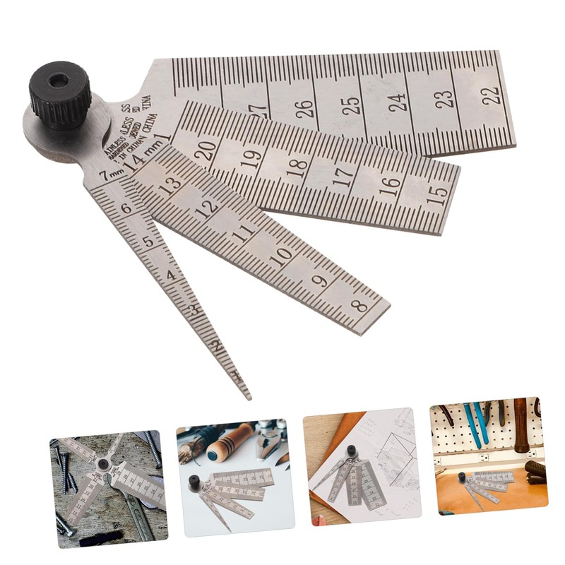 CHILDWEET 4pcs Stainless Steel Gauge for Precise Measuring Automotive and