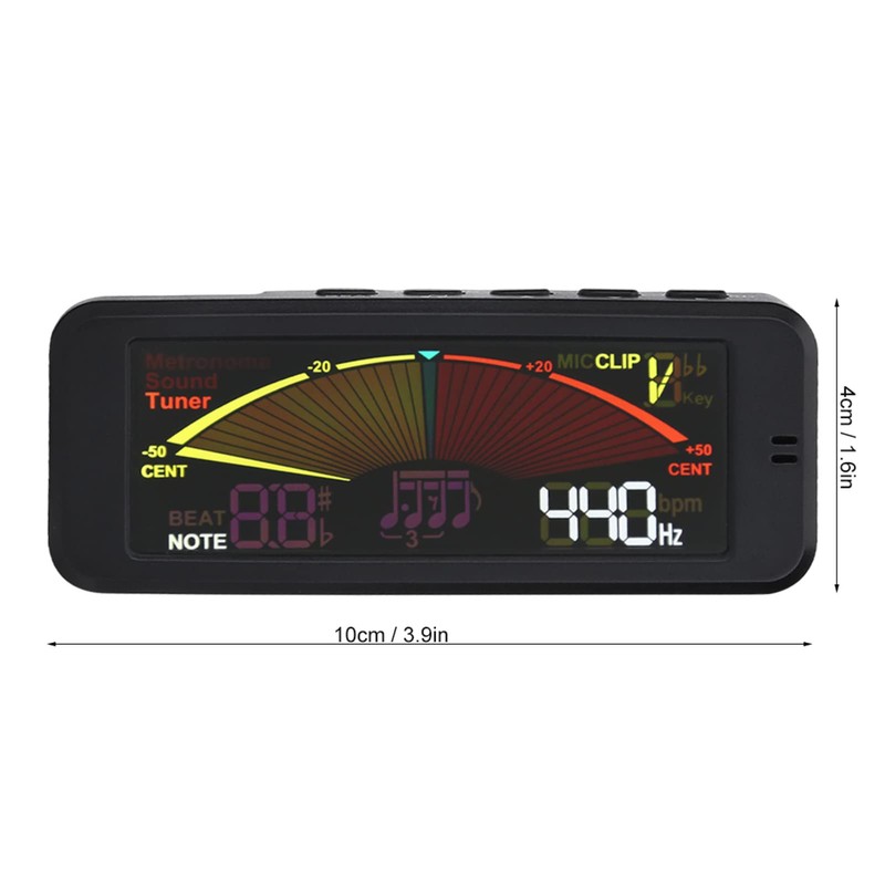 FMT-209 Clip-On Guitar Tuner Digital Tuners with Large LCD Display