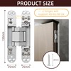 6 inch Hidden Door Hinges Invisible Hinges, 2 Pack Heavy