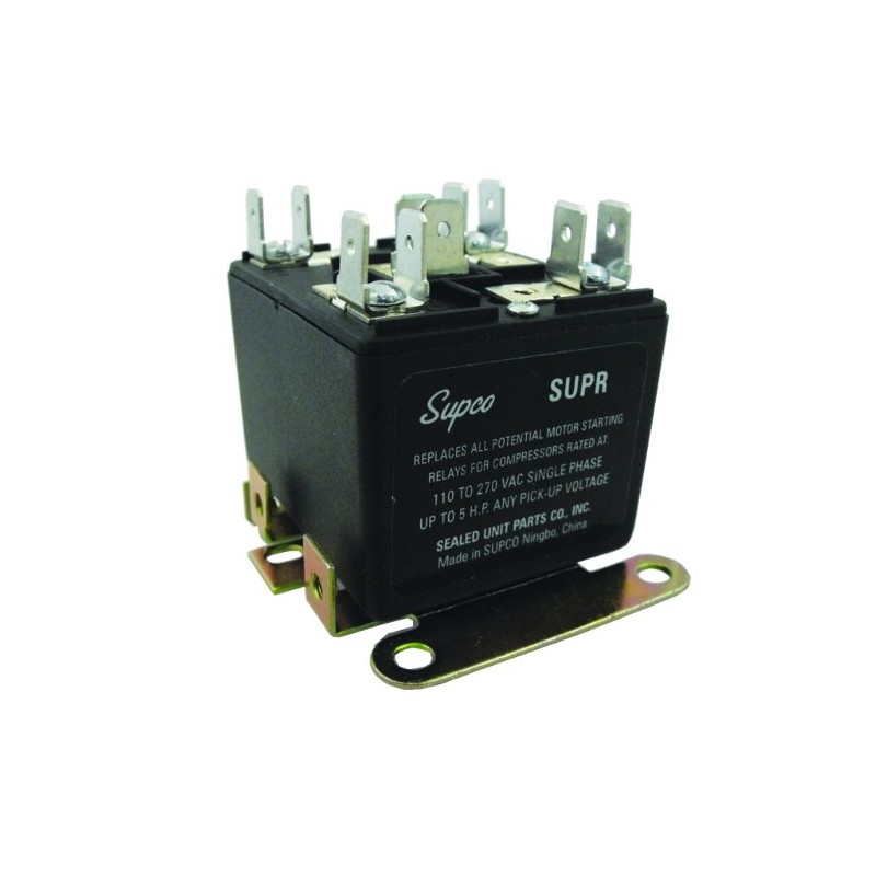 Supco SUPR Universal Potential Relay, Single Phase, 110 - 270