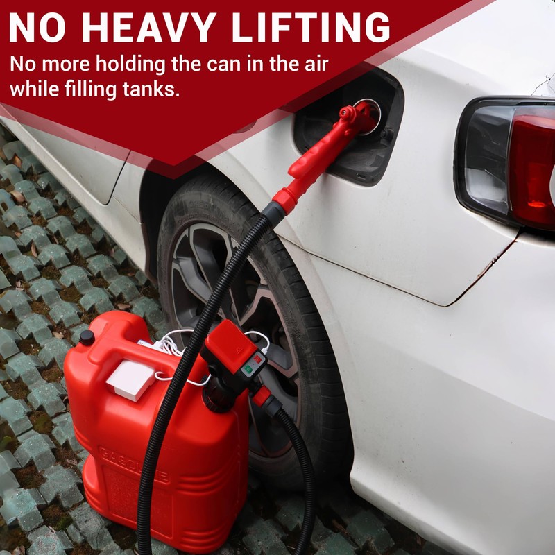 PUMPTOR Fuel Transfer Pump Battery Operated & USB Chargeable Gas