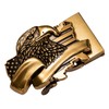 Barry.Wang Eagle Belt for Mens Ratchet Buckle Real Leather Business