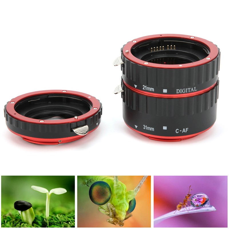 Auto Focus Macro Extension Tube Ring 13mm 21mm 31mm for