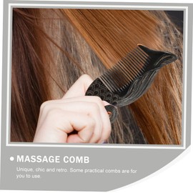 IWOWHERO Scalp Massager Hair Scalp Water Spa Massage 2 Pack Portable Home Massage Comb Black