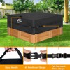 Kipiea 600D Outdoor Waterproof Square Hot Tub Cover Protector, Heavy