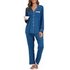 Vlazom Pyjamas Set for Women, Soft Two Pieces Pjs Sets