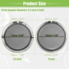 VekAuto Universal 6.5 Inch 8 Inch Speaker Grille Cover Grid