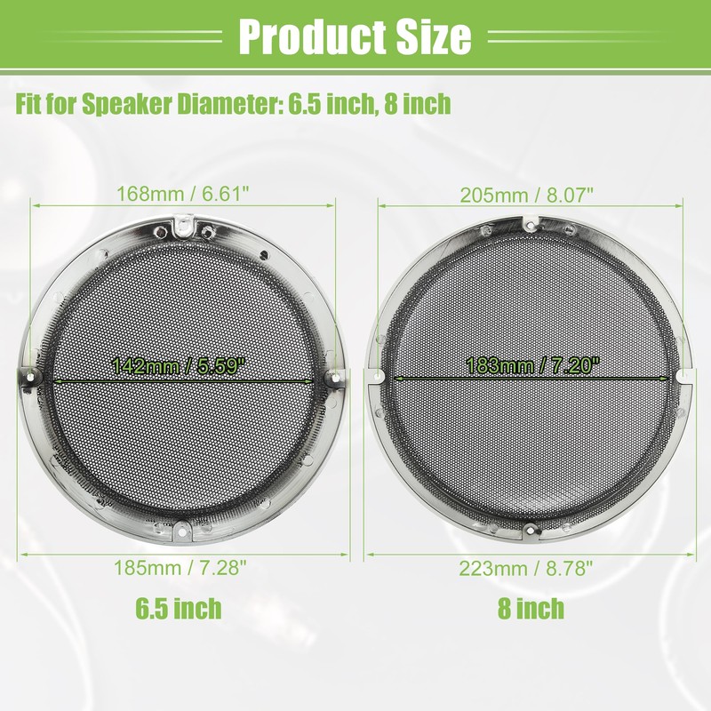 VekAuto Universal 6.5 Inch 8 Inch Speaker Grille Cover Grid