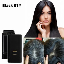 Safe and Convenient Comb Hair Dye,2-in-1 Hair Dye Comb,Fast-Acting Comb-Over D/ye,Waterproof and Sweat-Proof H/air D/ye C/omb,H/air Color Stick,Portable Ha/ir Colouring Cream(Black, 01#)