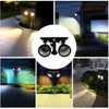 Solar Projection Light Human Body Induction 2‑Color Solar Lawn Lamp