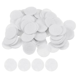 HARFINGTON 600pcs Round Felt Circles, 20mm 3/4" Pre Cut Felt Craft Pads Non-Woven Mini Felt Fabric Circles for DIY Sewing Handcraft Cut Projects Craft Finishing, White
