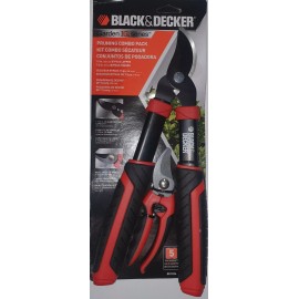 BLACK+DECKER Black & Decker BD1824 Pruning Combo Pack 15in Bypass Lopper 7.5in Bypass Pruner