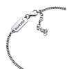 Kuzzoi Men's silver bracelet with curb links (2 mm) for