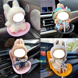 Car Seat for La bu bu Dolls 10-17cm, Car Decoration Chair with Air Vent Clip, Doll Accessories Sofa Seat Suitable for Fans Dolls Collectors Display