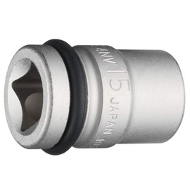 Tone HP4NV-15 Impact Socket 0.5 inch (12.7 mm) (1/2 mm), Double Side Width 0.6 inch (15 mm)