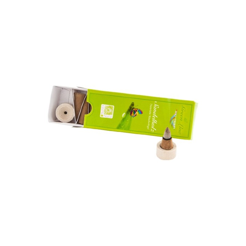 Berk HS-988 Räucherkegel - Sandelholz - Green Line, 16 g