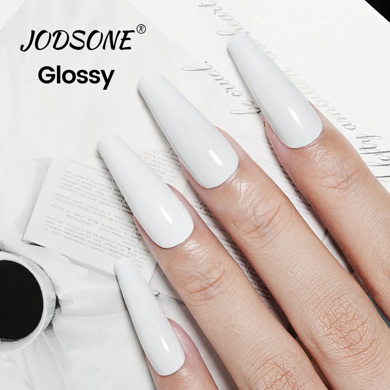 White Gel Nail Polish, 2Pcs 18ml White Gel Polish