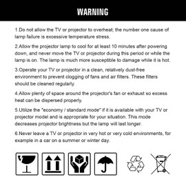LEIYOSGART 915P061010 Replacement TV Lamp with Housing for Mitsubishi WD-C657,WD-Y577,WD-Y657,WD-57733,WD-57734,WD-57833,WD-65733,WD-65734,WD-65833,WD-73733,WD-73734,WD-73833