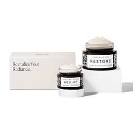 Naked & Thriving Naked & Thriving The Retinol-Alternative Duo | Restore Ultra-Rich Night Cream (50mL) + Revive Firming Eye Cream (15mL) with Hyaluronic Acid and Bakuchiol (Set of 2)