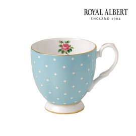 Royal Albert New Imperial Rose Polka Blue FTD Mug 1P / 로얄알버트 뉴황실장미 폴카블루 FTD 머그 1P