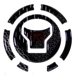 Tankpad Decorative protection for fuel cap compatible with Honda CB125R grey X600072VA