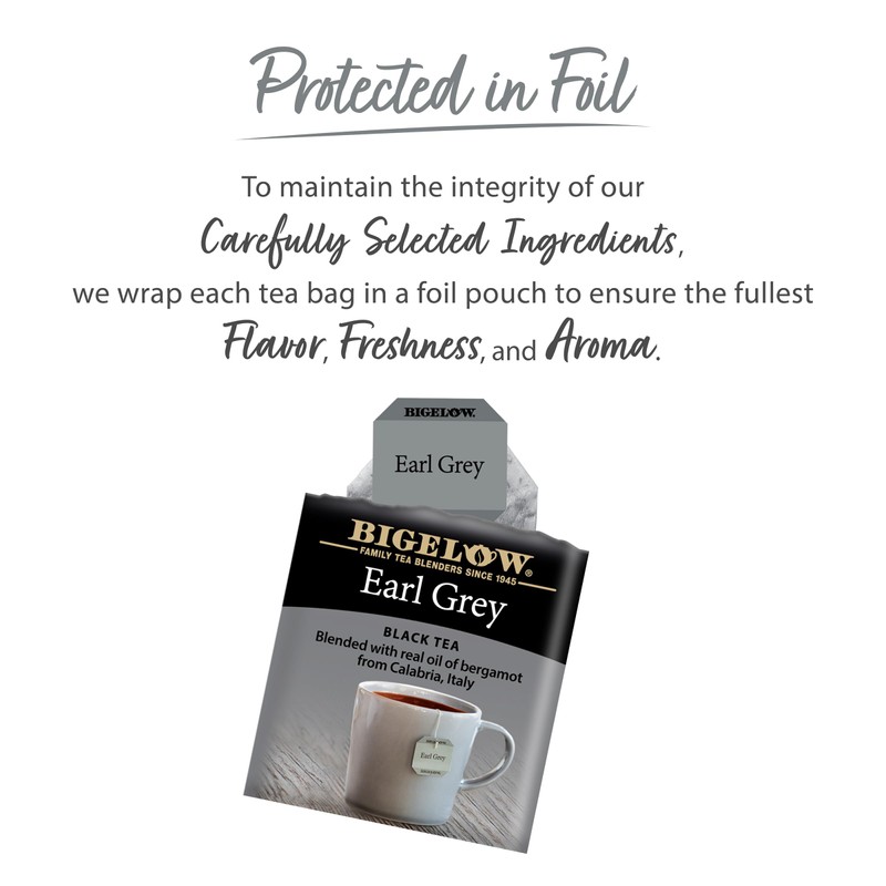 Bigelow Tea Earl Grey Black Tea, Caffeinated Tea, 20 Total