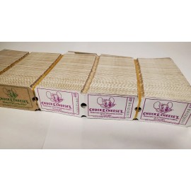Chuck E Cheese 2000 Chuck E Cheese Game Tickets - JACKPOT - CHUCKIE - Cheese's - TOKEN - TICKET