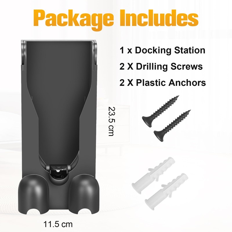 RUKHOOL V11 Wall Mount Charger Holder for Dyson V11 V15