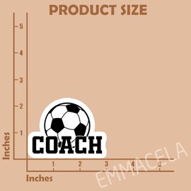 (3PCS) Soccer Coach Sticker, Soccer Stickers Decals, Sport Stickers for Soccer Players – Waterproof Vinyl Decal for Books Laptop Phones Tumblers Water Bottles, 3 x 2.2 Inch