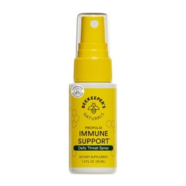 Beekeeper's Naturals - Spray de propóleo para garganta, 95% extracto de propóleos de abeja, apoyo inmunológico natural y alivio del dolor de garganta, antioxidantes, keto, paleo, sin gluten (1.0 onzas