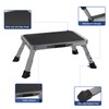 RV Step Stool Foldable 1-Step Ladder Sturdy Metal Stable Step