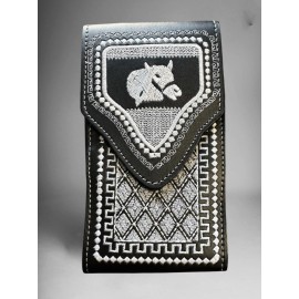 Unbranded Funda Celular Vaquera Piteado Telefono Toro Western Style Phone Holster Bull
