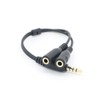 Gatuida Headphone and Microphone Splitter 3.5mm to 2X Adapter Compact
