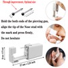 Nose Piercing Kit, SLVIEKAE Self Nose Piercing Gun Nose Piercing