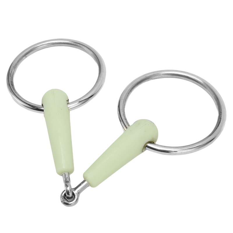 Horse Snaffle Bit Rubber Wrapped Stainless Steel Loose Ring Horse