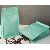 50 Pieces 0.75 LB Blue Green Coffee Bags with Aluminum