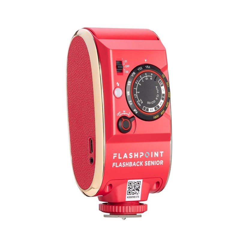 Flashpoint Flashback Senior On-Camera Flash, Red