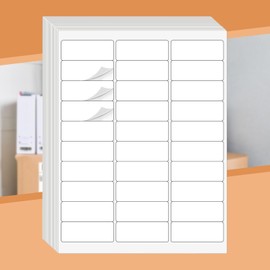 Tapsin Address Labels 1" X 2-5/8" 30 Up Mailing Label for Laser/Inkjet Printer, Blank White, Permanent Adhesive, Printable Label Sticker Paper (30 Sheets - 900)