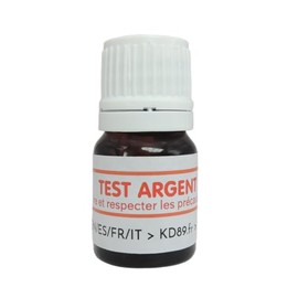 KD89 Reagent Test Solution for Testing Gold, Silver or Platinum - Includes Multi-Language Instructions - Expertise for Jewellery, Coins, Ingots - 2 ml (Silver)