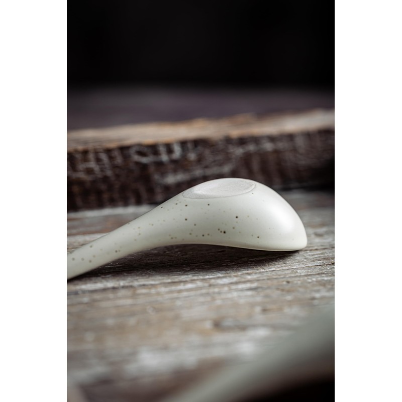 LYEOBOH 6 Pieces Asian Soup Spoons, Japanese Kitchen Soup Spoon