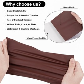 VINYL FROG Heat Transfer Vinyl Roll HTV Vinyl - 12" x12ft BlackIron on Vinyl for T-Shirts, Heat Press Vinyl for DIY Craft Designs