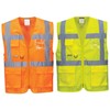 Portwest C376ORRM Athens Mesh Air Executive Vest, Medium, Orange