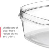 28-Piece Clear Food Storage Containers Snap Bases for Meal Prep