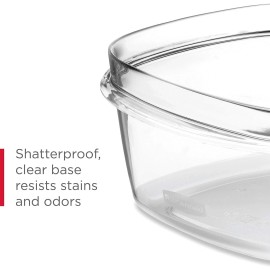 28-Piece Clear Food Storage Containers Snap Bases for Meal Prep Leftover Kitchen