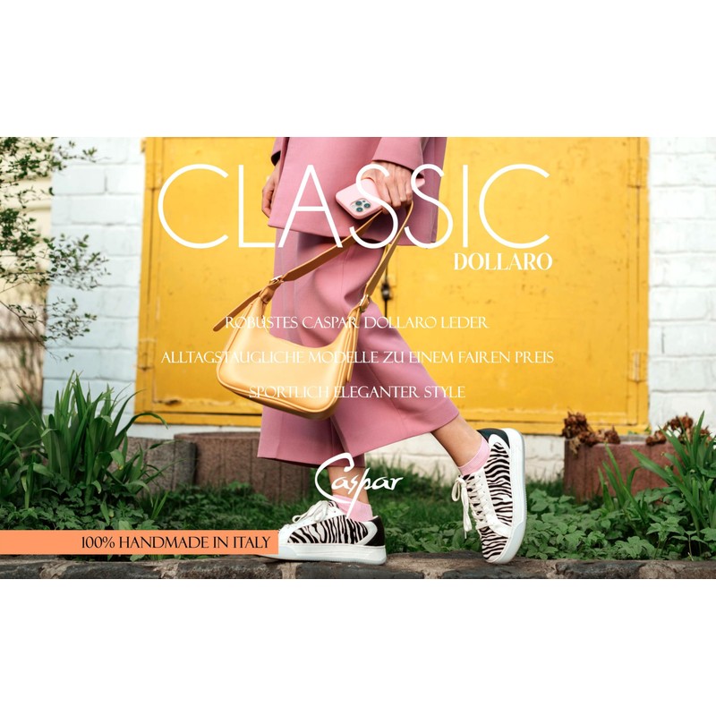 Caspar Small Elegant Leather Clutch Women's Shoulder Bag in Metallic