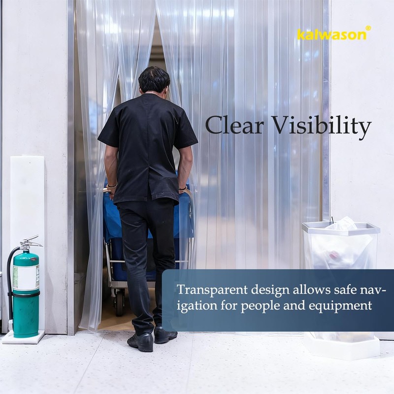 Plastic Vinyl Strip Door Curtain, 148 Ft * 7 in