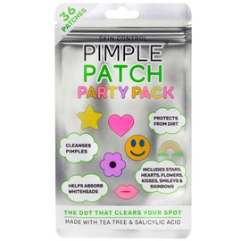 Skin Control Pimple Patch Party Pack – Hydrocolloid Acne Patches with Tea Tree Oil for Day & Night Use (36 Count)