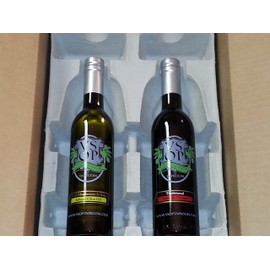 VSOP Organic Wild Mushroom & Sage Infused Extra Virgin Olive Oil & Traditional 18yr Aged Dark Balsamic Vinegar of Modena (2 Bottle) Combo Pack (375 ml / 12.68 oz)