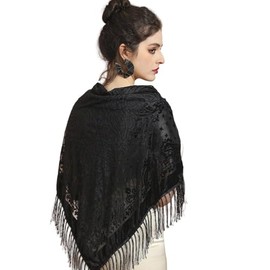 K-Elewon Women's Scarf velour Shawls and Wraps for Evening Dress Bridesmaid Wedding Bridal Warm 43" Large Scarves H22-01